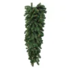 54" Pre-Lit Deluxe Windsor Pine Artificial Christmas Teardrop Swag - Clear Lights