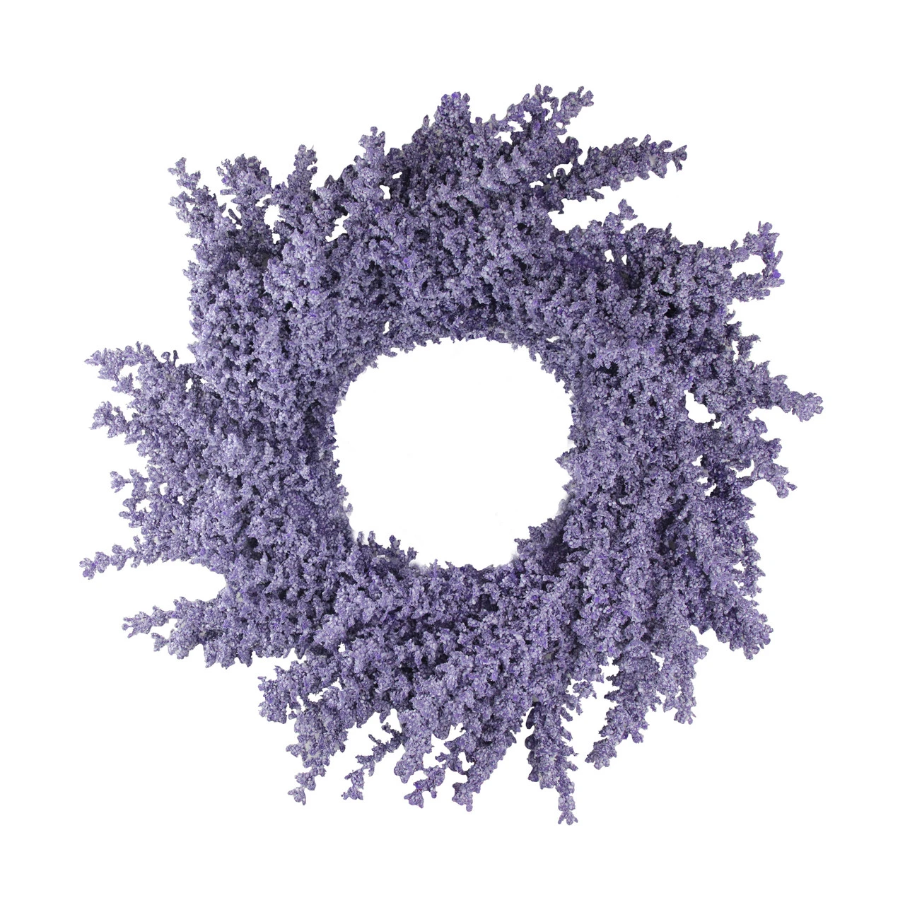 16" Purple Wisteria Flower Artificial Spring Wreath - Unlit 3 16" Purple Wisteria Flower Artificial Spring Wreath - Unlit