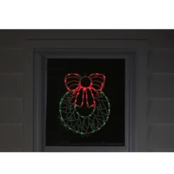 16" Lighted Wreath Christmas Window Silhouette Decoration 8 16" Lighted Wreath Christmas Window Silhouette Decoration -Noel Twinkle Shop 4abcnto2iunezsurzmz3f5dbz8jj0dhk 52088.1667529740