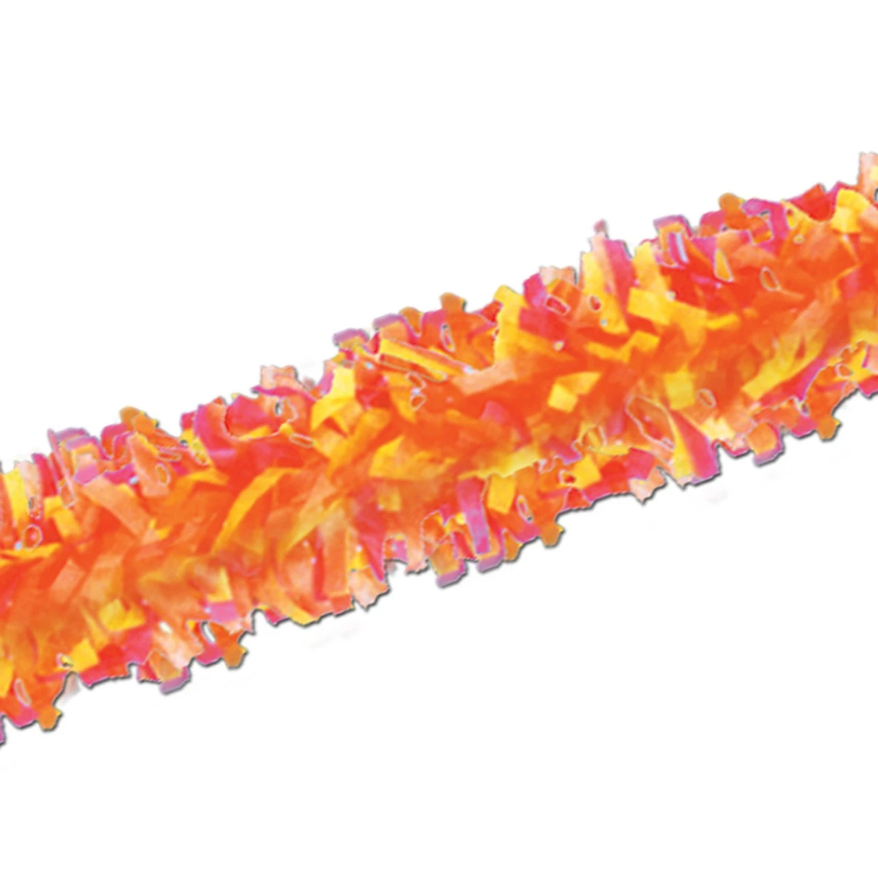 Club Pack Of 24 Yellow, Orange, And Red Festive Tissue Festooning Decorations 25' 3 Club Pack Of 24 Yellow, Orange, And Red Festive Tissue Festooning Decorations 25'