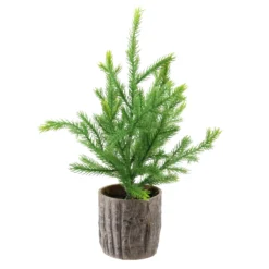12" Potted Medium Artificial Pine Christmas Tree - Unlit