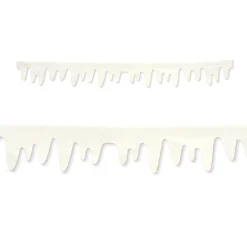 Club Pack Of 24 Christmas Holiday Icicle Border Decorations 3' 11"