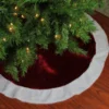 48" White And Burgundy Plush Christmas Tree Skirt -Noel Twinkle Shop 7vcga1lmf8jlw68a56y5hmiqubbo8jkg 00369.1667573341