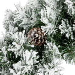 36" Snowy Flocked Angel Pine With Pine Cones Artificial Christmas Wreath - Unlit 8 36" Snowy Flocked Angel Pine With Pine Cones Artificial Christmas Wreath - Unlit -Noel Twinkle Shop 9k3sq6joqt8kvh6d5yx8tsuoox0luuum 40399.1667327476