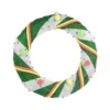 Pre-Lit Green And White Candy Striped Sisal Artificial Christmas Wreath - 18-Inch, Clear Lights -Noel Twinkle Shop a1w2kvlegccq5t0hm9fmr6au71u2nqcs 77976.1667663052