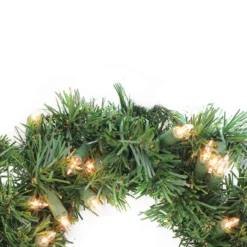 10" Pre-Lit Deluxe Windsor Pine Artificial Christmas Wreath, Clear Lights -Noel Twinkle Shop allstateyww810 gr 78875.1667662937