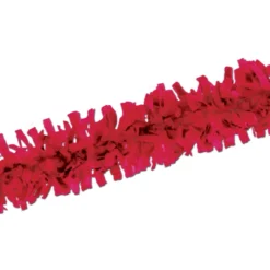 Club Pack Of 24 Vibrant Red Festive Tissue Festooning Decorations 25'