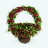 33" Green And Red Holly Ivy Christmas Display Basket -Noel Twinkle Shop asnh2wlrwdnbv0fxyxiwjd8gbzminqns 69991.1667536224