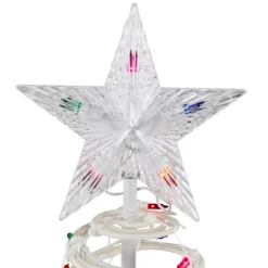4ft Lighted Spiral Christmas Tree With Star Tree Topper, Multi Lights -Noel Twinkle Shop brightstar masswhiteicicle plug202 15339.1667576308