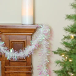50' X 4" White Iridescent Wide Cut Tinsel Christmas Garland - Unlit 7 50' X 4" White Iridescent Wide Cut Tinsel Christmas Garland - Unlit -Noel Twinkle Shop ci5tahytf8aadqygtty3r2liawpg0by5 12840.1667575653