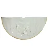 48” Ivory White Merry And Bright Christmas Tree Skirt -Noel Twinkle Shop ckawd34a69gxjywojcolblq5ocju1whs 00847.1667531229