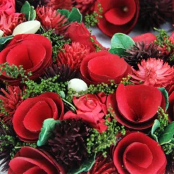 Red Wooden Rose And Botanicals Valentine's Day Heart Wreath, 13.75-Inch, Unlit 7 Red Wooden Rose And Botanicals Valentine's Day Heart Wreath, 13.75-Inch, Unlit -Noel Twinkle Shop d1hkqeyji7g7qo7mdz7kkhqt5ntqygp3 63935.1667528399