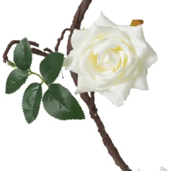 116.75" Green And White Artificial Flower Vine Garland With Leaves -Noel Twinkle Shop dabhg f29405 3 91702.1667659415