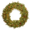 48” Pre-Lit Decorative Collection Juniper Mix Pine Artificial Christmas Wreath - Warm White LED Lights -Noel Twinkle Shop dc13 113l 48w s 62525.1667580305