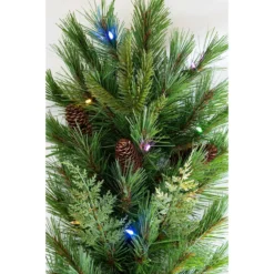 Pre-Lit Mountain Cypress Artificial Christmas Wreath, 30-Inch, LED Lights 14 Pre-Lit Mountain Cypress Artificial Christmas Wreath, 30-Inch, LED Lights -Noel Twinkle Shop dghh20mcw302005 35187.1682962170