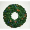 Pre-Lit Oregon Fir Artificial Christmas Wreath, 30-Inch, Warm White And Multi LED Lights -Noel Twinkle Shop dghh20ofw30 1 10182.1682081375
