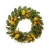 Greenery Lemon Artificial Christmas Wreath - 22-Inch, Unlit