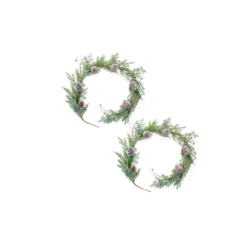 Set Of 2 Juniper And Pine Garland With Pine Cones 6.25' 6 Set Of 2 Juniper And Pine Garland With Pine Cones 6.25' -Noel Twinkle Shop dmel83163ds2 50135.1685567801