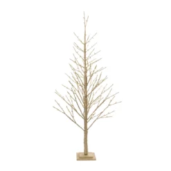 5.5' Gold Artificial LED Lighted Christmas Twig Tree