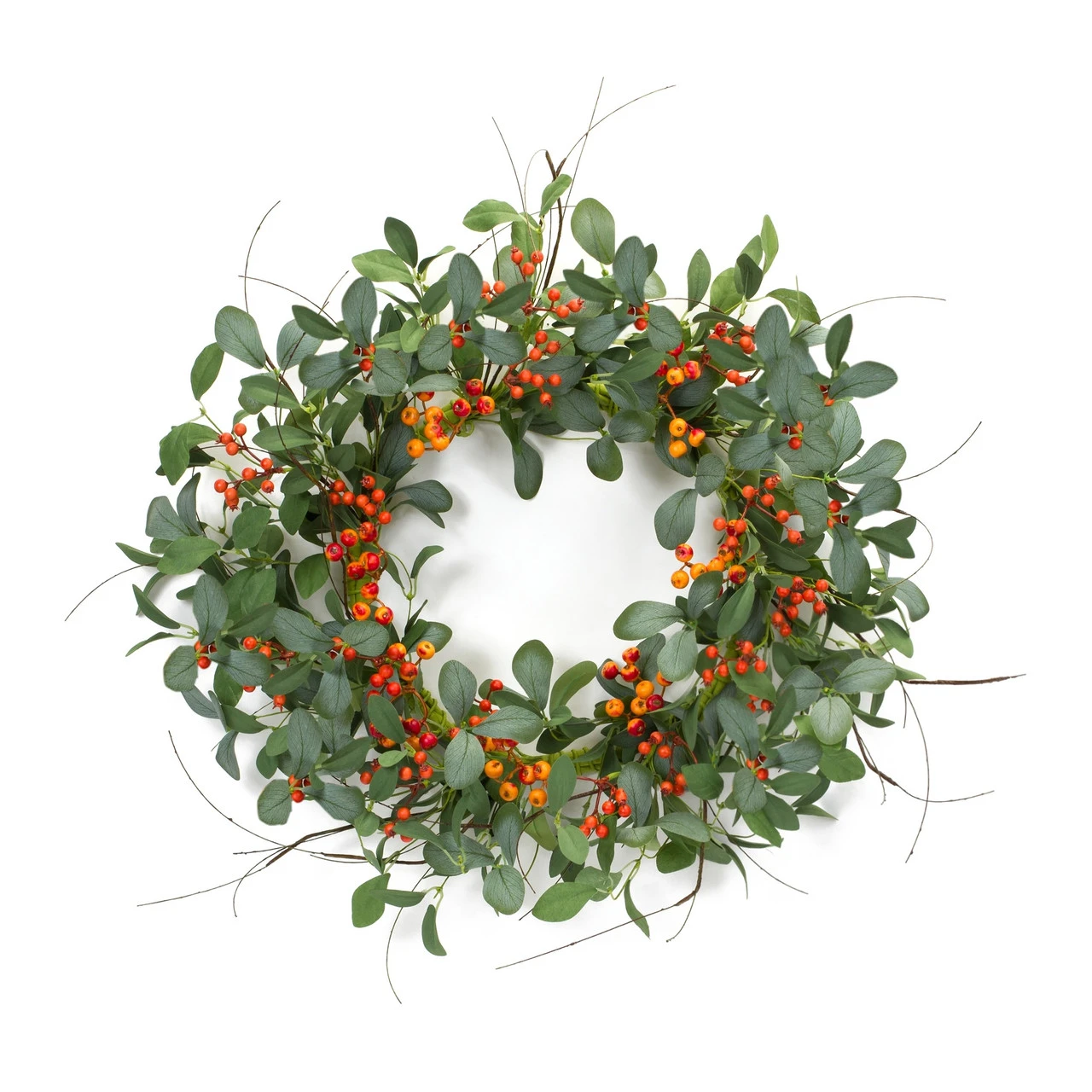 Red And Green Spring Foliage Berry Wreath, 21-Inch, Unlit 3 Red And Green Spring Foliage Berry Wreath, 21-Inch, Unlit