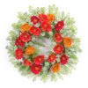 Red And Orange Poppy Spring Floral Wreath, 18.5-Inch 2 Red And Orange Poppy Spring Floral Wreath, 18.5-Inch -Noel Twinkle Shop dmel 85516ds 1 84041.1680627807