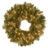 24" Pre-Lit Carolina Pine Christmas Wreath-Clear Lights -Noel Twinkle Shop dnat20cap3 306 24w 1 26748.1667532721