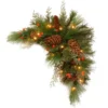 30" Pre-Lit Green And Brown Artificial Pine Christmas Swag - LED Lights 1 30" Pre-Lit Green And Brown Artificial Pine Christmas Swag - LED Lights -Noel Twinkle Shop dnat20dc13 116 30cb 1 63133.1667536011