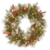 Pre-Lit Wintry Berry Artificial Christmas Wreath - 30-Inch, LED Lights 1 Pre-Lit Wintry Berry Artificial Christmas Wreath - 30-Inch, LED Lights -Noel Twinkle Shop dnat20pewte28090300e2809030wbe280901 41997.1667522083