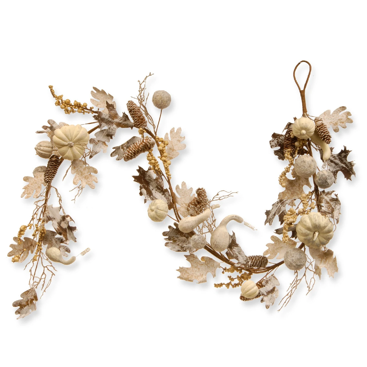 72" Pumpkin And Pinecone Artificial Garland 3 72" Pumpkin And Pinecone Artificial Garland