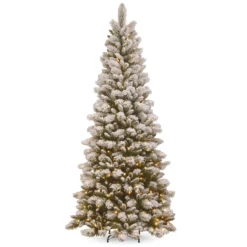 7.5โ Pre-Lit Snowy Westwood Pine Artificial Christmas Tree - Clear Lights