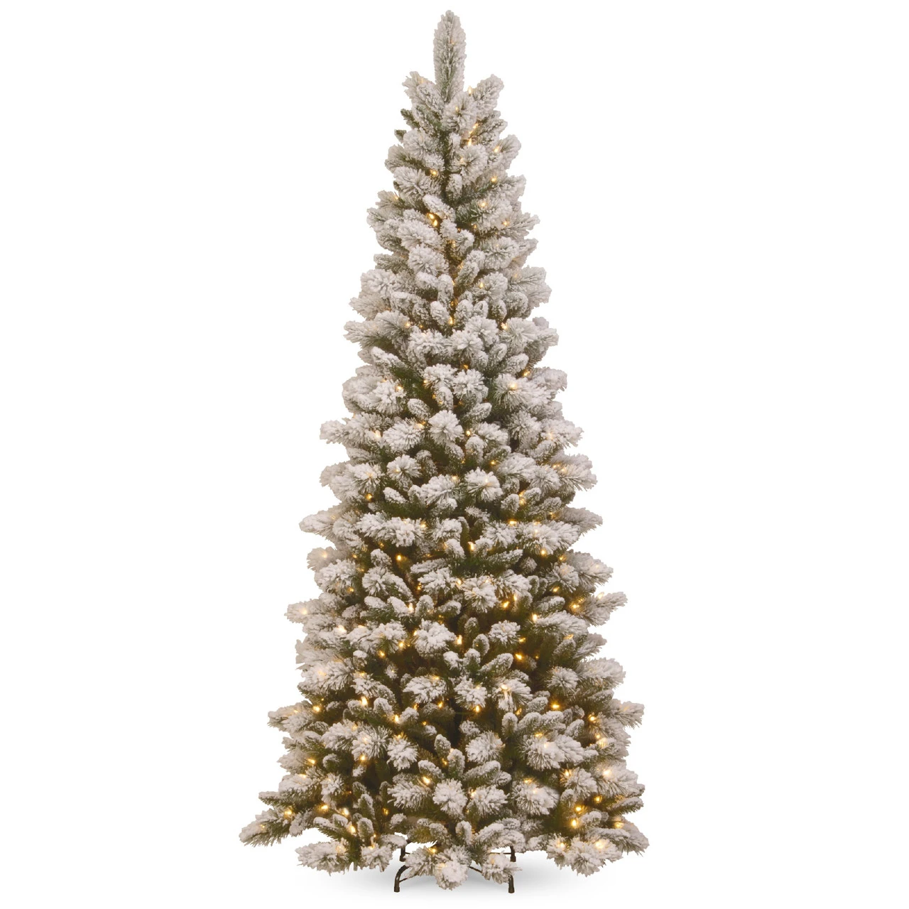 7.5’ Pre-Lit Snowy Westwood Pine Artificial Christmas Tree - Clear Lights 3 7.5’ Pre-Lit Snowy Westwood Pine Artificial Christmas Tree - Clear Lights
