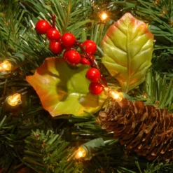 24" Classical Collection Wreath With Clear Lights -Noel Twinkle Shop dnat cc1 301 24w 1 3 62318.1667580426