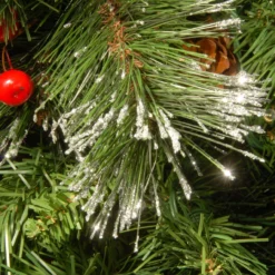 30" Pre-Lit BO Crestwood Spruce Artificial Christmas Wreath - Warm White LED Lights -Noel Twinkle Shop dnat cw7 309l 30w b1 3 25563.1667656847