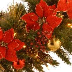 Pre-Lit Decorative Home Spun Artificial Christmas Wreath - 36-Inch, Clear Lights 7 Pre-Lit Decorative Home Spun Artificial Christmas Wreath - 36-Inch, Clear Lights -Noel Twinkle Shop dnat dc13 111l 36w 3 92748.1667616349