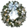 Pre-Lit Artificial Christmas Wreath With Ornaments - 32-Inch, Clear Lights 2 Pre-Lit Artificial Christmas Wreath With Ornaments - 32-Inch, Clear Lights -Noel Twinkle Shop dnat dc13 309 32w 1 78580.1667574349