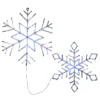 Set Of 2 LED Lighted Ice Crystal Snowflakes Christmas Decor 24.25" -Noel Twinkle Shop dnat df 2020001l 26272.1667530023