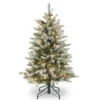 4.5' Dunhill Fir Artificial Christmas Tree With Red Berries - Clear Lights -Noel Twinkle Shop dnat duf 300 45 1 81912.1667576144