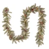 9' X 10" Pre-Lit Dunhill Fir Artificial Christmas Garland With Red Berries – Clear Lights -Noel Twinkle Shop dnat duf 300 9a 1 1 35857.1667535991