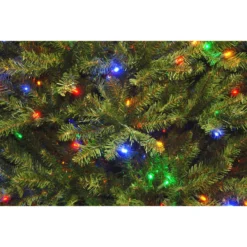9’ Pre-Lit Full Dunhill Fir Artificial Christmas Tree – Multi-Color/Warm White LED Lights -Noel Twinkle Shop dnat duh 300d 90 4 97330.1667643661