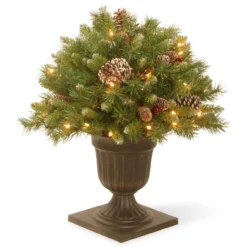 24β Pre-lit Frosted Berry Porch Christmas Tree β Clear Lights