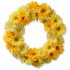 19" Unlit Garden Accents Yellow Cosmos Artificial Christmas Wreath 1 19" Unlit Garden Accents Yellow Cosmos Artificial Christmas Wreath -Noel Twinkle Shop dnat gac30 19wy 1 22512.1667536268