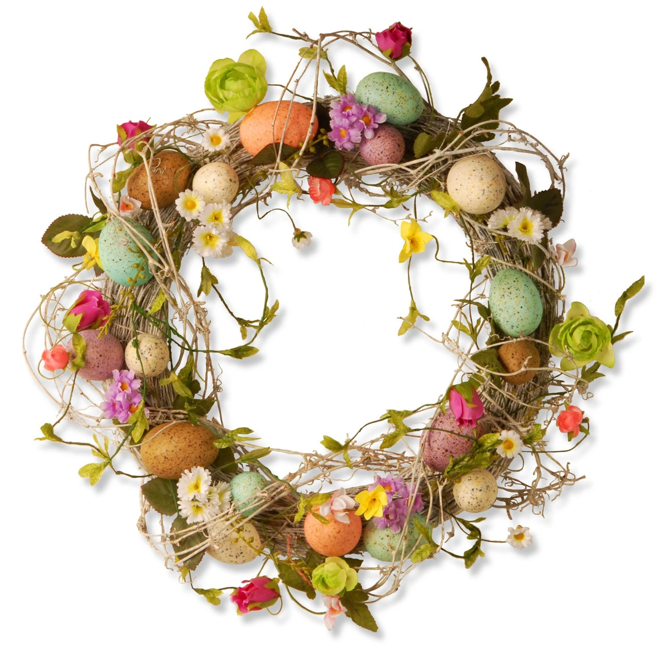 Garden Accents Easter Egg Wreath - 18-Inch 3 Garden Accents Easter Egg Wreath - 18-Inch