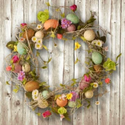 Garden Accents Easter Egg Wreath - 18-Inch 7 Garden Accents Easter Egg Wreath - 18-Inch -Noel Twinkle Shop dnat gae30 18wef 3 54868.1667521549