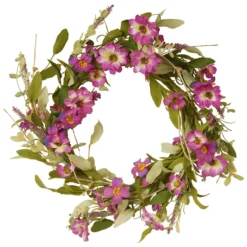 20” Garden Accents Floral Daisy Wreath