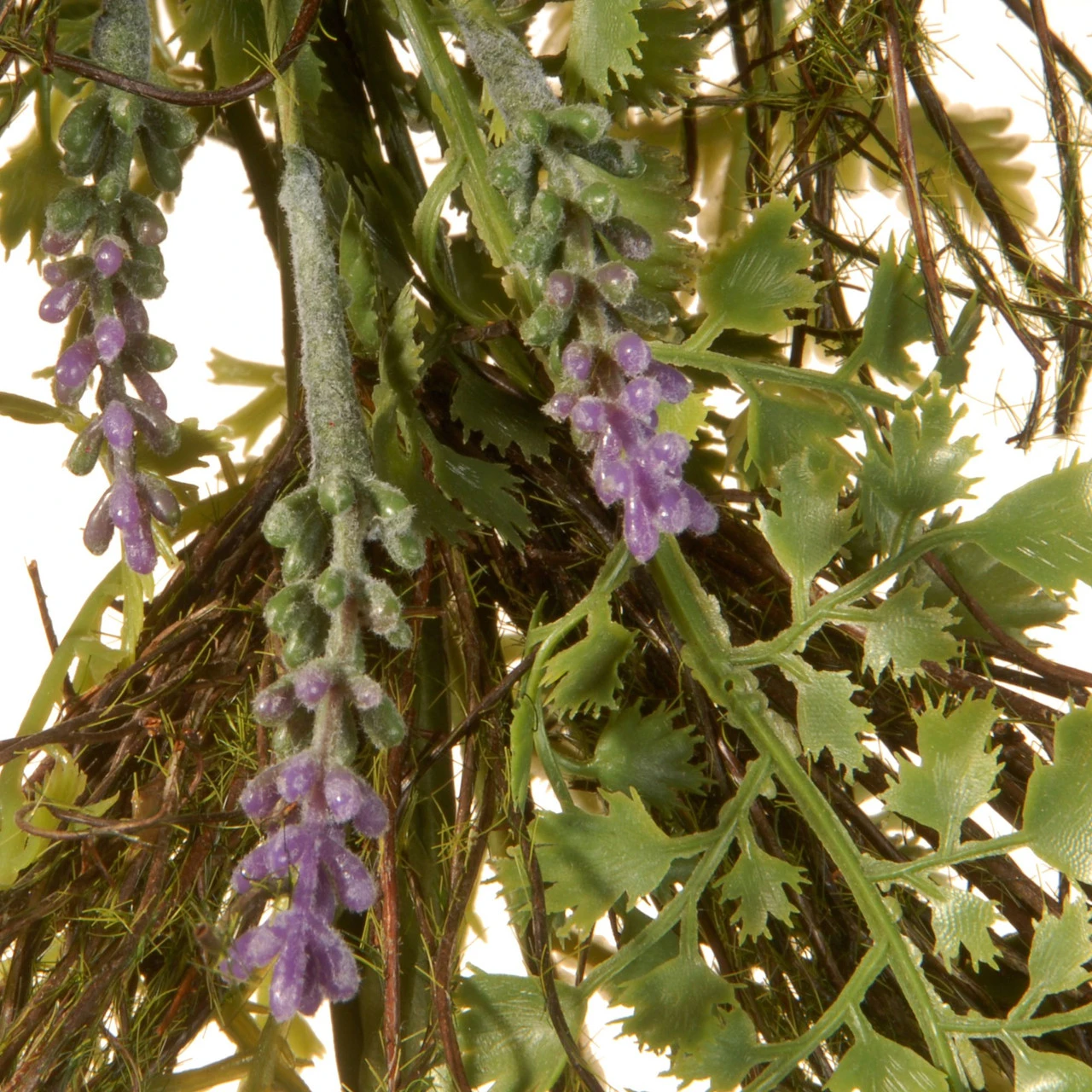 45" Unlit Garden Accents Fern And Lavender Artificial Garland 7 45" Unlit Garden Accents Fern And Lavender Artificial Garland - Image 5