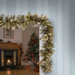 6' X 10" Glittery Bristle Pine Artificial Christmas Garland - Unlit -Noel Twinkle Shop dnat gb1 50 6a 1 3 60620.1667536560