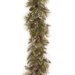 6' X 10" Glittery Bristle Pine Artificial Christmas Garland - Unlit -Noel Twinkle Shop dnat gb1 50 6a 1 4 02931.1667536561