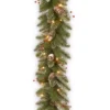 9' X 10" Pre-Lit Glittery Mountain Spruce Artificial Christmas Garland – Clear Lights -Noel Twinkle Shop dnat glm1 300 9a 1 1 41431.1667536529