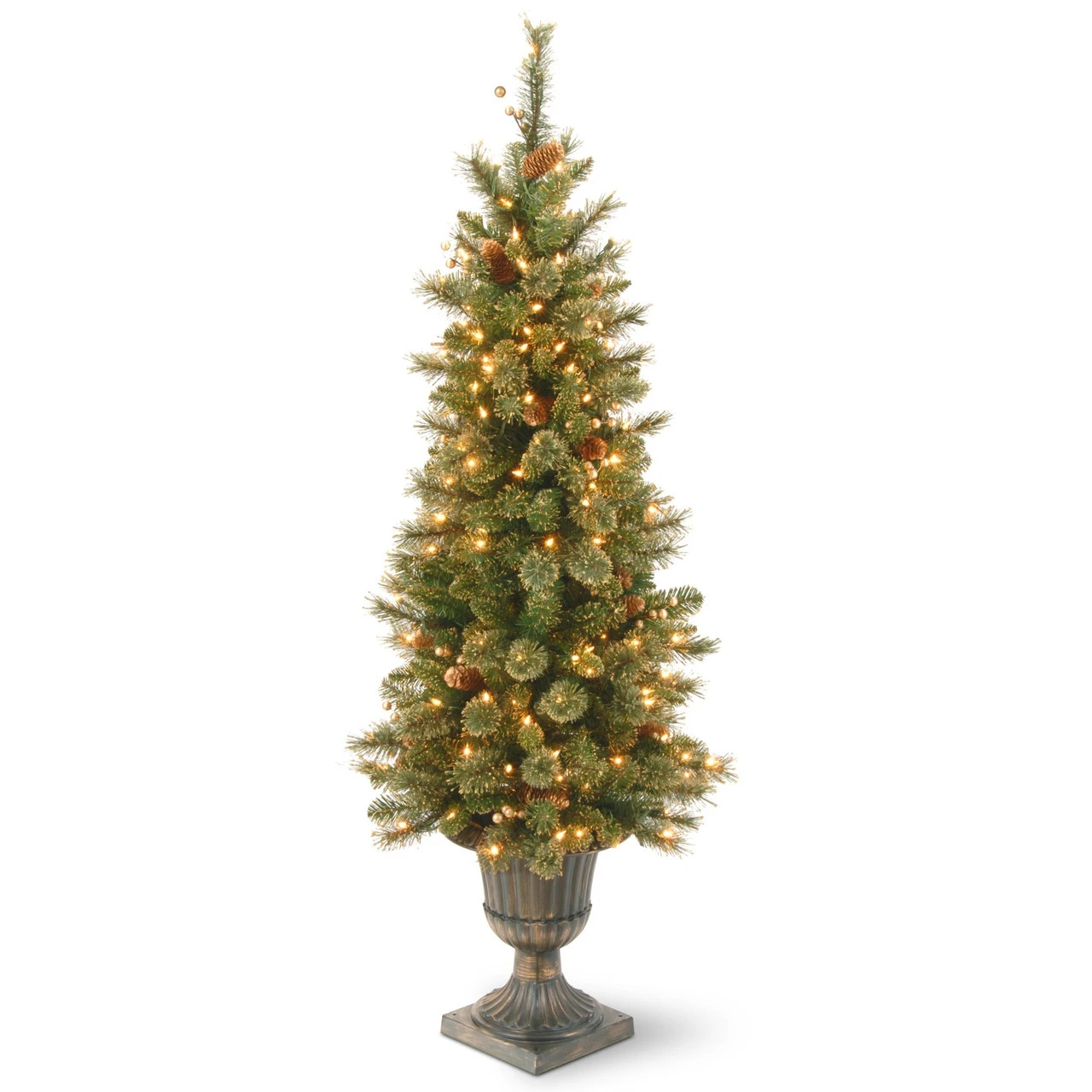 4' Pre-lit Potted Berries And Cones Medium Artificial Christmas Tree – Clear Lights 3 4' Pre-lit Potted Berries And Cones Medium Artificial Christmas Tree – Clear Lights