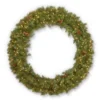 Pre-Lit Garwood Spruce Artificial Christmas Wreath - 48-Inch, Warm White LED Lights -Noel Twinkle Shop dnat gw1 300l 48w 1 45781.1667574376